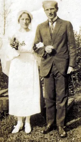 Lilian and Martin on their wedding day
